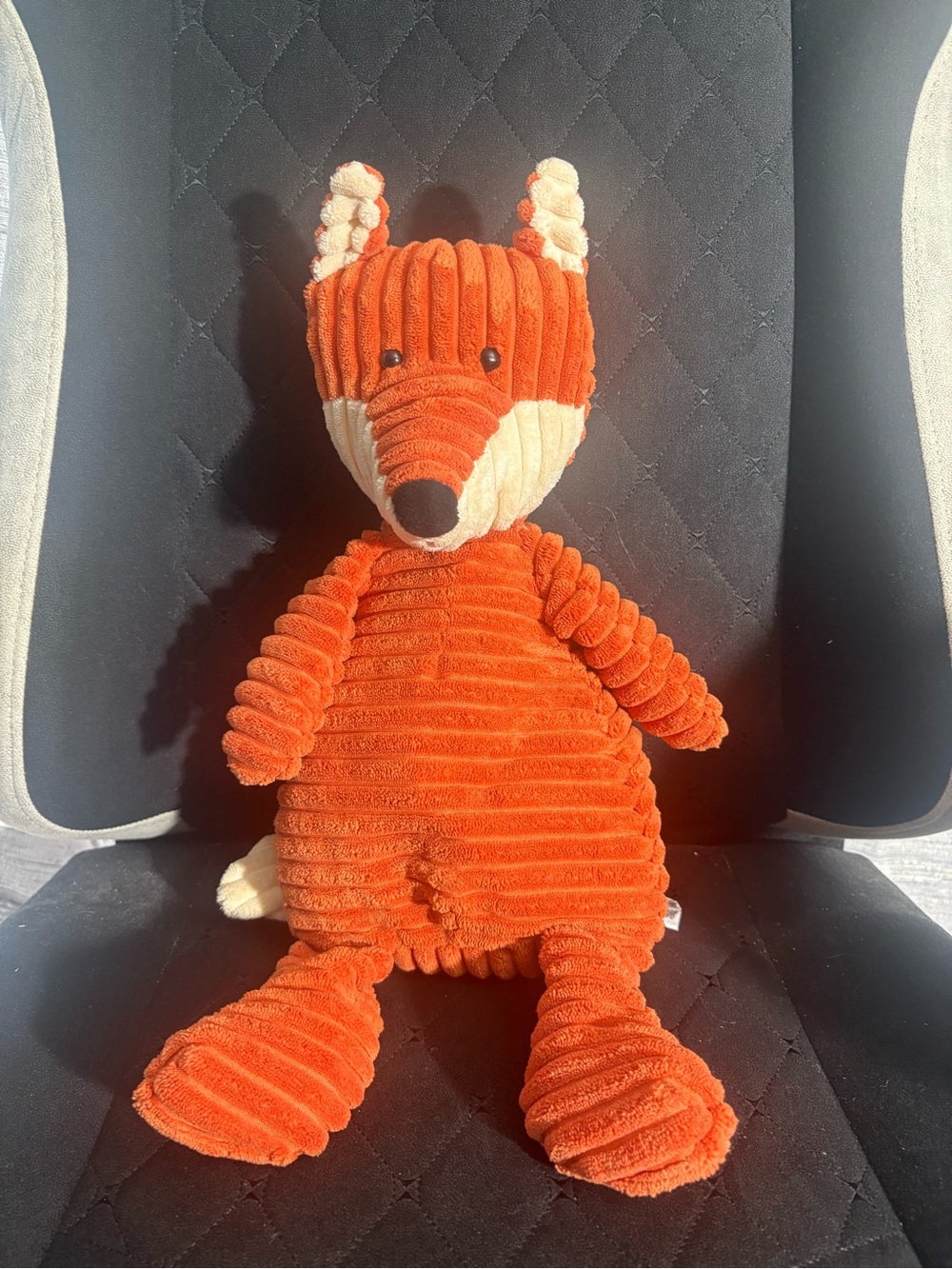 Jellycat Corduroy Orange & Cream Fox Plush